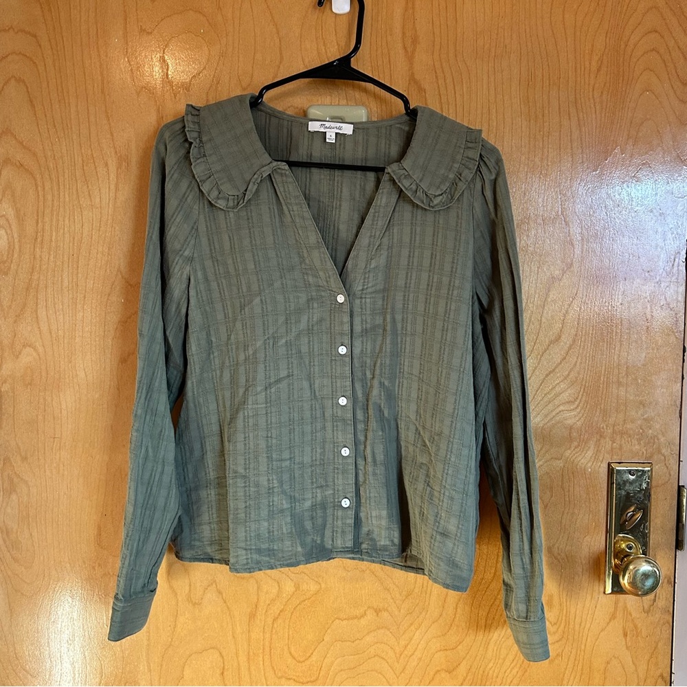 Madewell Ruffle Collar Blouse